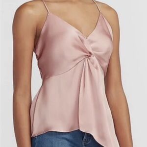 Blush Pink Asymmetrical Top from Express
